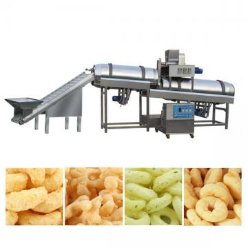 Slanted bar twin screw extruder prices corn chips food making puff snack machine