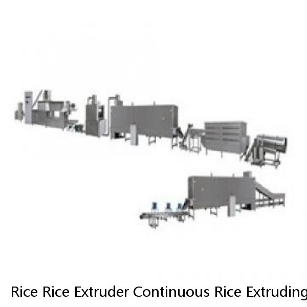 Rice Rice Extruder Continuous Rice Extruding Puffing Machine Rice Puffer