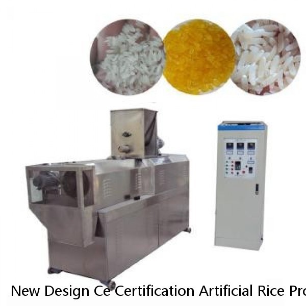 New Design Ce Certification Artificial Rice Processing Line